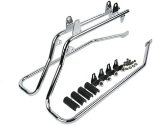 Umbaukit Sur Valise Harley Softail Modèles Deluxe Gros Garçon Support Chrome - Picture 1 of 8
