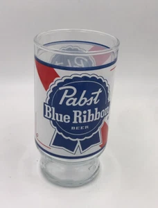 PABST BLUE RIBBON BEER GLASS 16 Oz. Collectible 1970's vintage - Picture 1 of 7