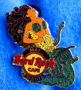 MAUI HAWAII MAY GREEN MERMAID GIRL SEA SHELL SAXOPHONE 09 Hard Rock Cafe PIN LE - Picture 1 of 1