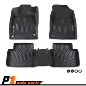 Floor Mats Liners TPE Fit For 16-21 Honda Civic 2016-2021 All Weather - Picture 1 of 12