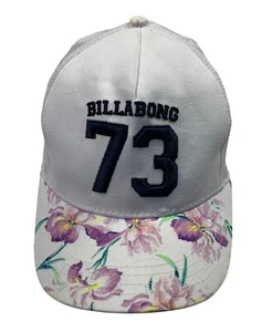 BILLABONG 73 Cap Hat Adjustable Snapback Mesh Trucker White Floral Adult OSFM - Picture 1 of 9