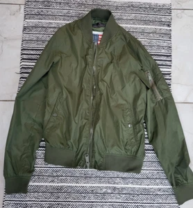 Schott NYC Bomberjacke USA grün Gr. L - Bild 1 von 12