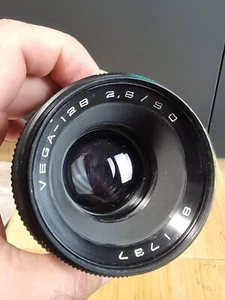 Soviet Lens VEGA - 12 B 2.8/90 copy Biometar Mount - Picture 1 of 9