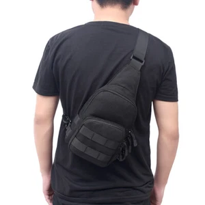 Molle Tactical Sling Poitrine Sac Assault Bag Lettre Pour Les Hommes Faire Sac - Imagen 1 de 10