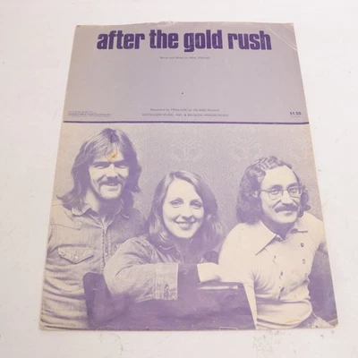 After the Gold Rush Piano Voice Sheet Music Neil Young 1974 Cotillion - Image 1 of 4
