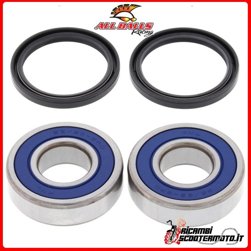 JUEGO DE COJINETES DE RUEDA DELANTERA All Balls TM Racing EN 144 2010 25-1548#43 Foto 1 de 1