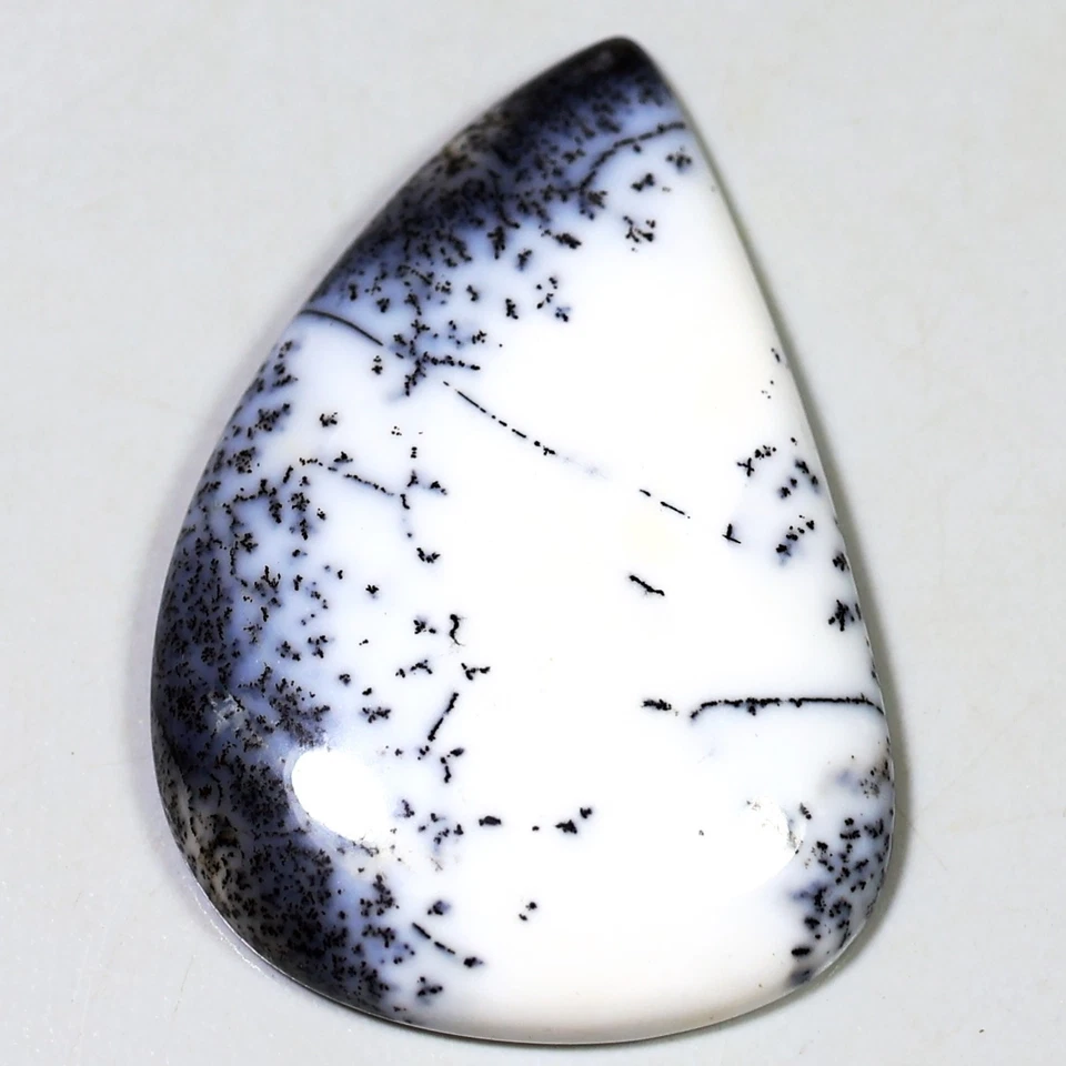 35 CT 6X26X38 mm DENDRITA BOSQUE NEGRO NATURAL CABUJÓN PIEDRA PRECIOSA DD-440 - Imagen 1 de 1