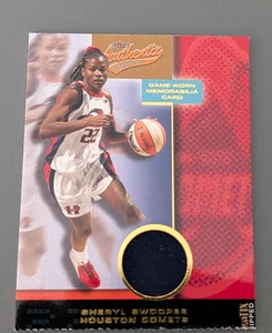 2002 FLEER AUTHENTIX SHERYL SWOOPES MEMORABILIA CARD RIPPED - Picture 1 of 1