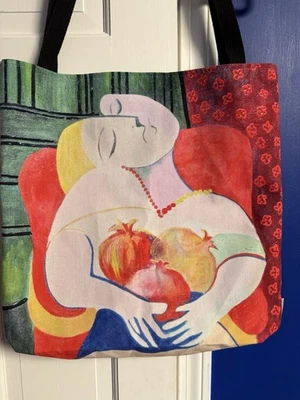 Большая 16 сумка с короткими ручками художник печать холст сумка через плечо новый без ЯРЛЫКОВ лицо искусства картина - Изображение 1 из 4