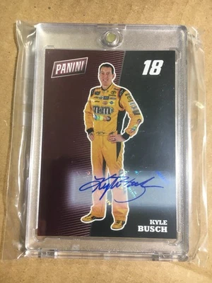 KYLE BUSCH 2017 PANINI THE NATIONAL # R6 AUTOGRAPHED RARE - Image 1 of 2