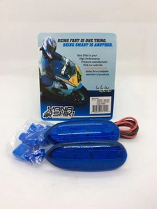 Blue Mirror Block Off Turn Signal Kit Suzuki GSXR 600 750 1000 2005-2007 - Picture 1 of 2