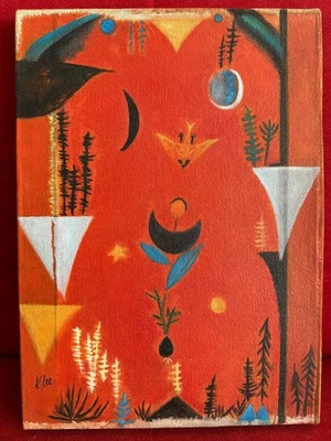 Pintura al óleo sobre lienzo PAUL KLEE, de colección vintage. Foto 1 de 4