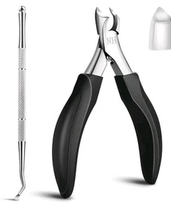 Stainless steel Curved Blade Nail Clippers for Pedicure Toe Nail Cutter Ingrown - Picture 1 of 6