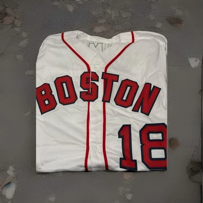 Johnny Damon Autographed Jersey JSA Certified Boston Red Sox Pro Style - Image 1 of 4