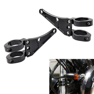 37MM Motorrad Scheinwerfer Halterung Montieren Clamp Gabel Halter Für Harley - Picture 1 of 11