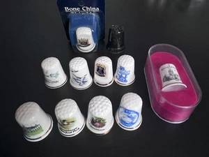 11 china THIMBLES showing places in East Anglia Sandringham Kings Lynn Aylsham - Picture 1 of 6