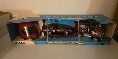 Camión de carreras ERTL STEEL FORCE 1987 SUPER RARO DE COLECCIÓN CON CASCO FIREBIRD Foto 1 de 4