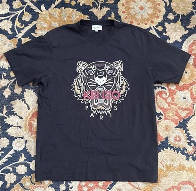 Kenzo Paris Camiseta Negra Hombre XL Tigre Gráfico Francia Lujo Diseñador Top Nigo Foto 1 de 4