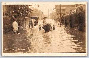 Flood View Bilibid Viejo Manila Philippines c1910 Real Photo RPPC - Picture 1 of 2