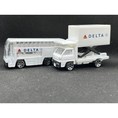 Camión de carga tijeras de servicio de autobuses y alimentos Realtoy Delta Air Lines escala 1/64 diecast Foto 1 de 4