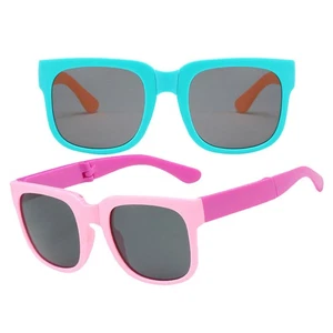  2 Paar Kinder Klapp Sonnenbrille Faltbar Sonnenbrillen Entzückend Kinder Sommer - Bild 1 von 12