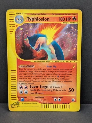 Typhlosion 028/165 Expedition Base Set Holo Ultra Rare Pokemon TCG Nintendo LP - Image 1 of 4