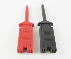 10 piezas 2 colores sondas agarradoras SMT IC gancho de prueba clip plano pequeño 49 mm - Imagen 1 de 3