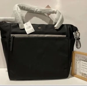 🐼💦 Kate Spade 🐼💦 Jae Baby Bag Nylon Diaper Black Crossbody Bag 🐼 GB24 - Picture 1 of 4