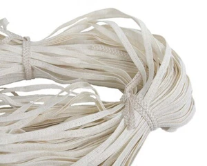 White Braid Trim - Woven Ribbon 8mm Millinery Hats Making Crafts Aussie Seller - Picture 1 of 3