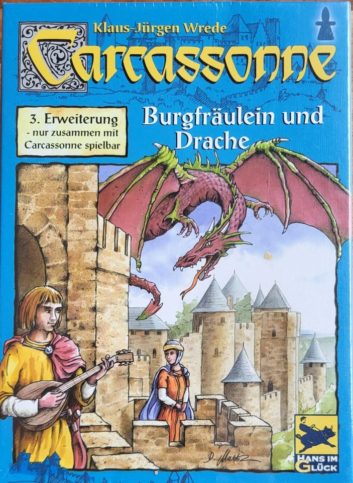 Carcassonne- Erweiterung Burgfräulein und Drache - Brandneu  - Bild 1 von 1