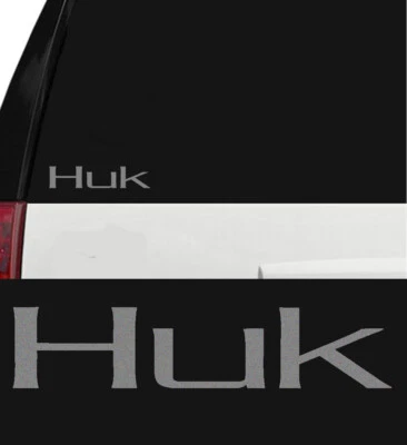 HUK Performance Fishing Gear Outdoor Sports Decal Sticker 5 inch Metallic Silver