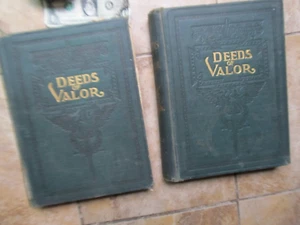 NICE "DEEDS OF VALOR", 2 Volume Set, Accounts of Military Medal of Honor Winners - Picture 1 of 12