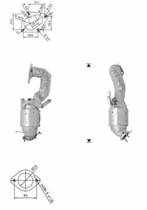 CATALIZZATORE PER VW JETTA 1.4i TSI 16v 1390 cc 118 Kw/160 cv CAVD DAL 10/10> - Imagen 1 de 1
