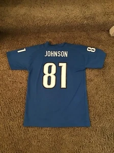 Calvin Johnson #81 Detroit Lions NFL Players Boys Youth Jersey Size Large - Picture 1 of 2
