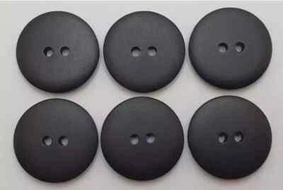 K&M 6 Stück Knöpfe Knopf Kunststoff Schwarz Matt Hohe Qualität (8) ☆☆☆☆☆