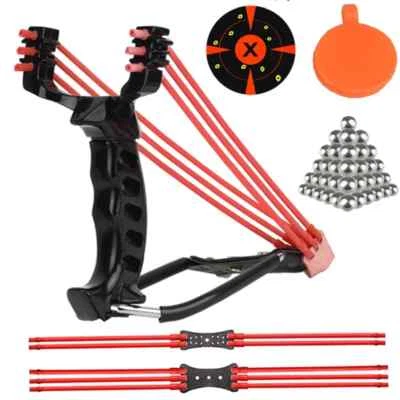 Slingshot Powerful With Wrist Rest Outdoor Hunting All-Metal Material Sling Shot - Image 1 of 4