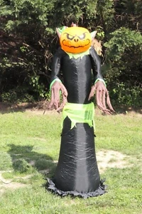 Gemmy 5.5ft inflatable pumpkin Reaper - Picture 1 of 7
