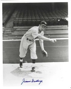 Signed 8x10 JIMMIE DESHONG Washington Senators Autographed photo - w/COA - Picture 1 of 1