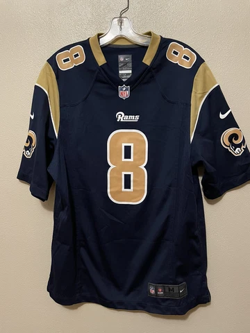 BLUE NIKE ONFIELD ST LOUIS RAMS SAM BRADFORD JERSEY MENS SIZE MEDIUM Cover