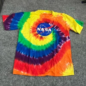 Tye Dye Nasa Shirt teen boys XL red blue - Picture 1 of 6