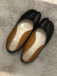Maison Margiela MM6 Tabi Ballet Shoes Women's Size 37.5 (US:7.5 24-25cm) Black - Picture 1 of 5
