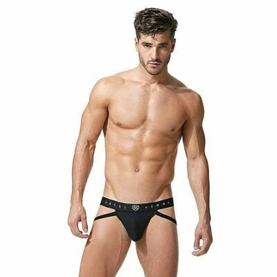 Gregg Homme Jockstrap Room-Max Hyper Stretch Pouch Jock Negro 152734 43 Foto 1 de 4