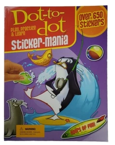 Dot-to-dot Sticker-mania Over 650 Stickers Activity Book 2009 Fun  - Picture 1 of 11