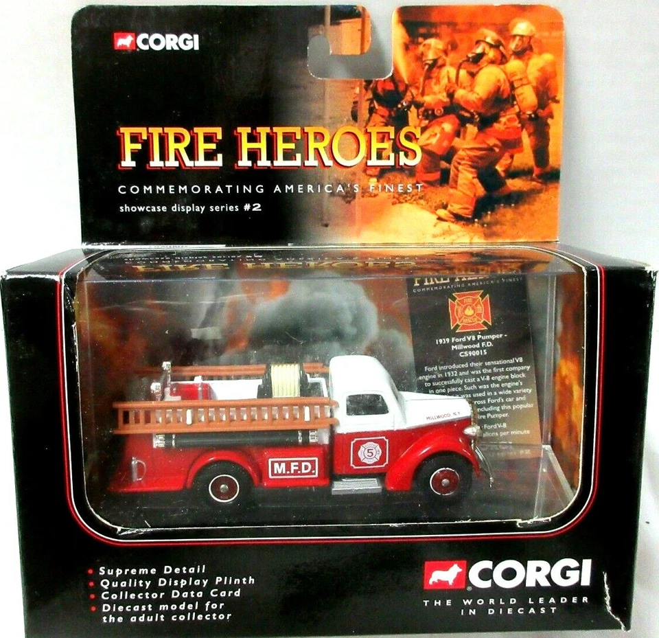 CORGI CS90015 FIRE HEROES  FORD FIRE PUMPER     NEW - Image 1 of 3