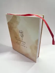 A5 notebook with elegant colur shade and quote. it also contain bookmark. - Picture 1 of 4