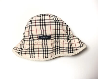 Burberry vintage reversible bucket hat logo nova chek - Image 1 of 4