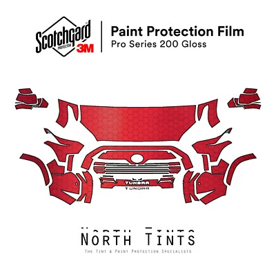 Toyota Tundra 2022-2026 3M PRO Series PreCut Paint Protection Film Clear Bra PPF - Image 1 of 4