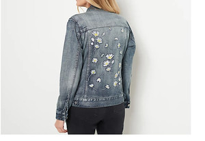 Laurie Felt Classic Denim Embroidered Jacket