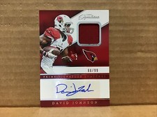 2016 Prime Signatures Prime Signature Swatches David Johnson Auto /99