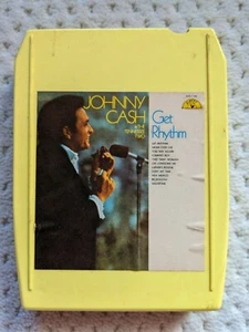 Vintage JOHNNY CASH & The Tennessee Two GET RHYTHM 8 Track Tape - Bild 1 von 3